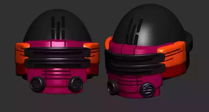 helmet high poly sculpt 3d 