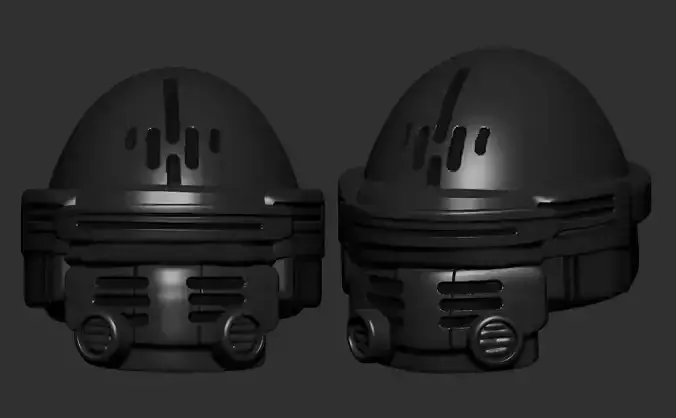 helmet high poly sculpt 3d printable ver 7 3D model