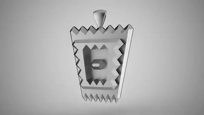 Serrated Necklace 3D print model