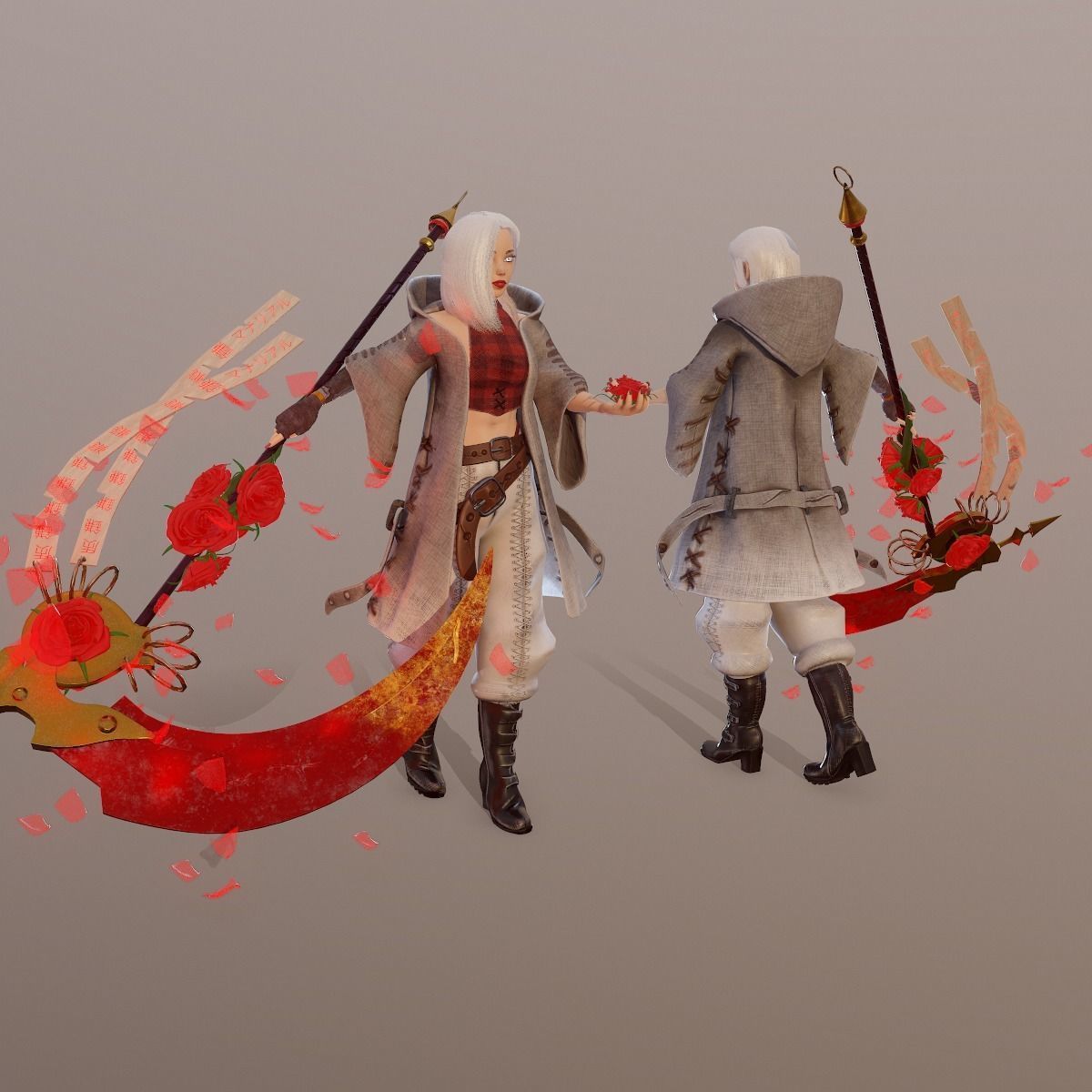 Death Girl 3D model_2