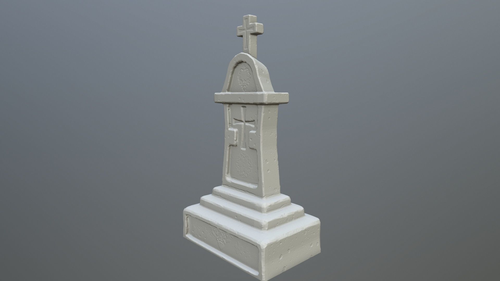 tombstone 1 monument 3D print model_7