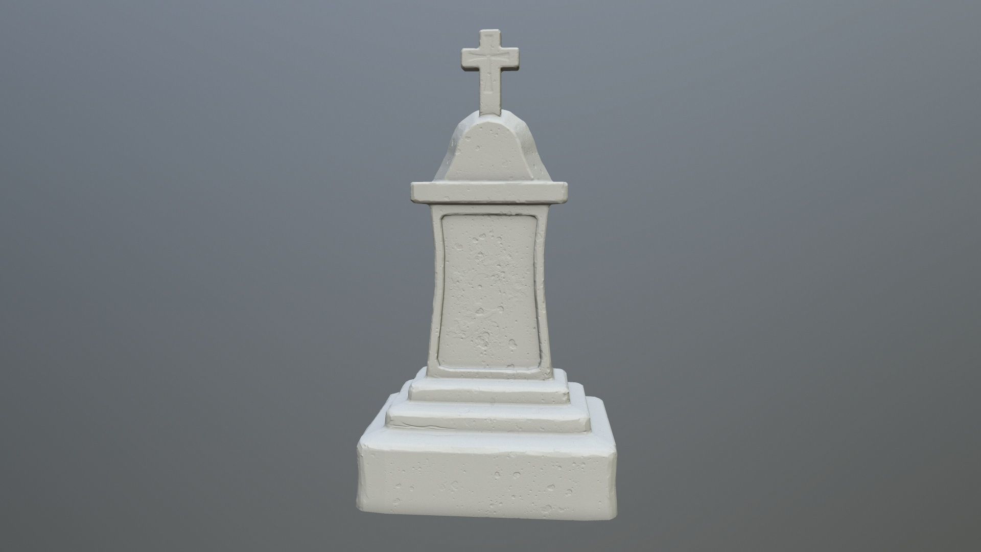 tombstone 1 monument 3D print model_4