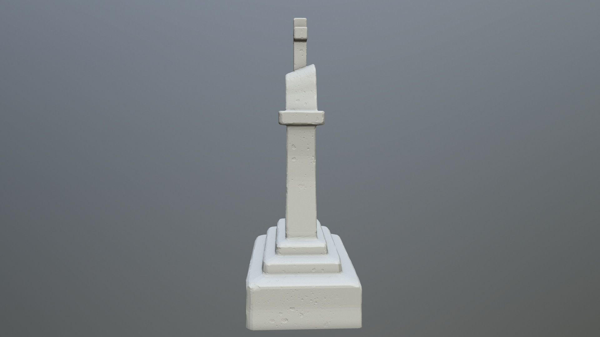 tombstone 1 monument 3D print model_2