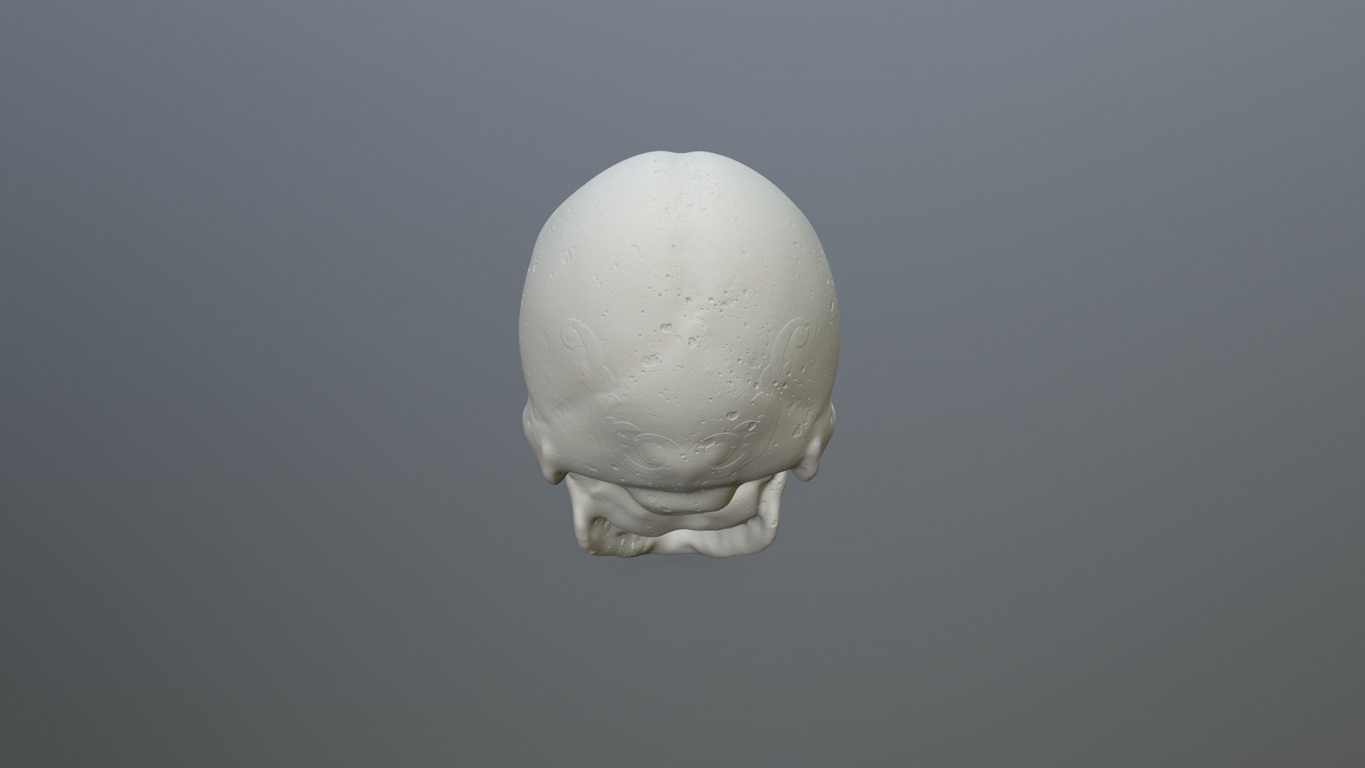 skull 3D print model_3