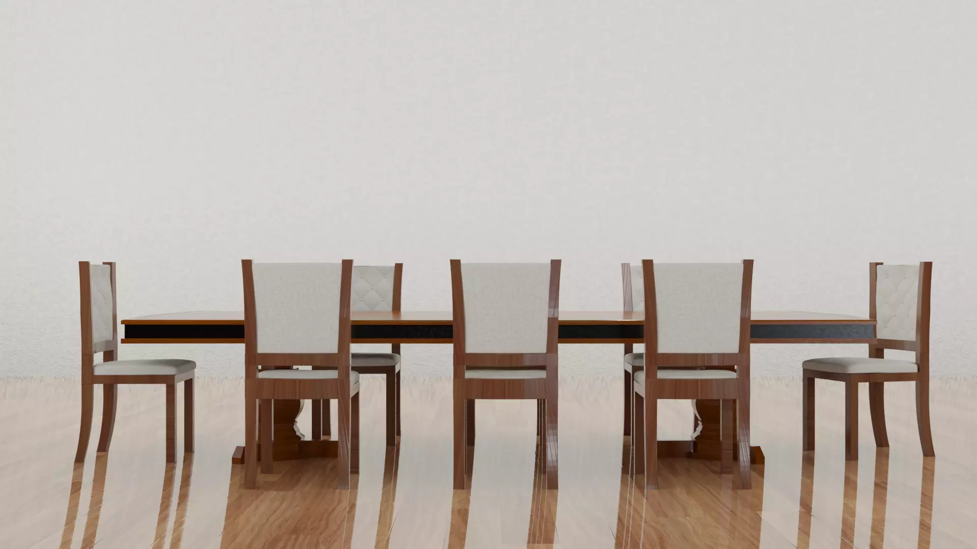 Dinning Room Table and Chairs 3D model