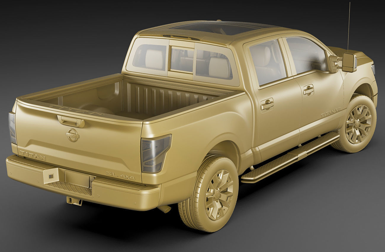 Nissan Titan 2020 3D model_20