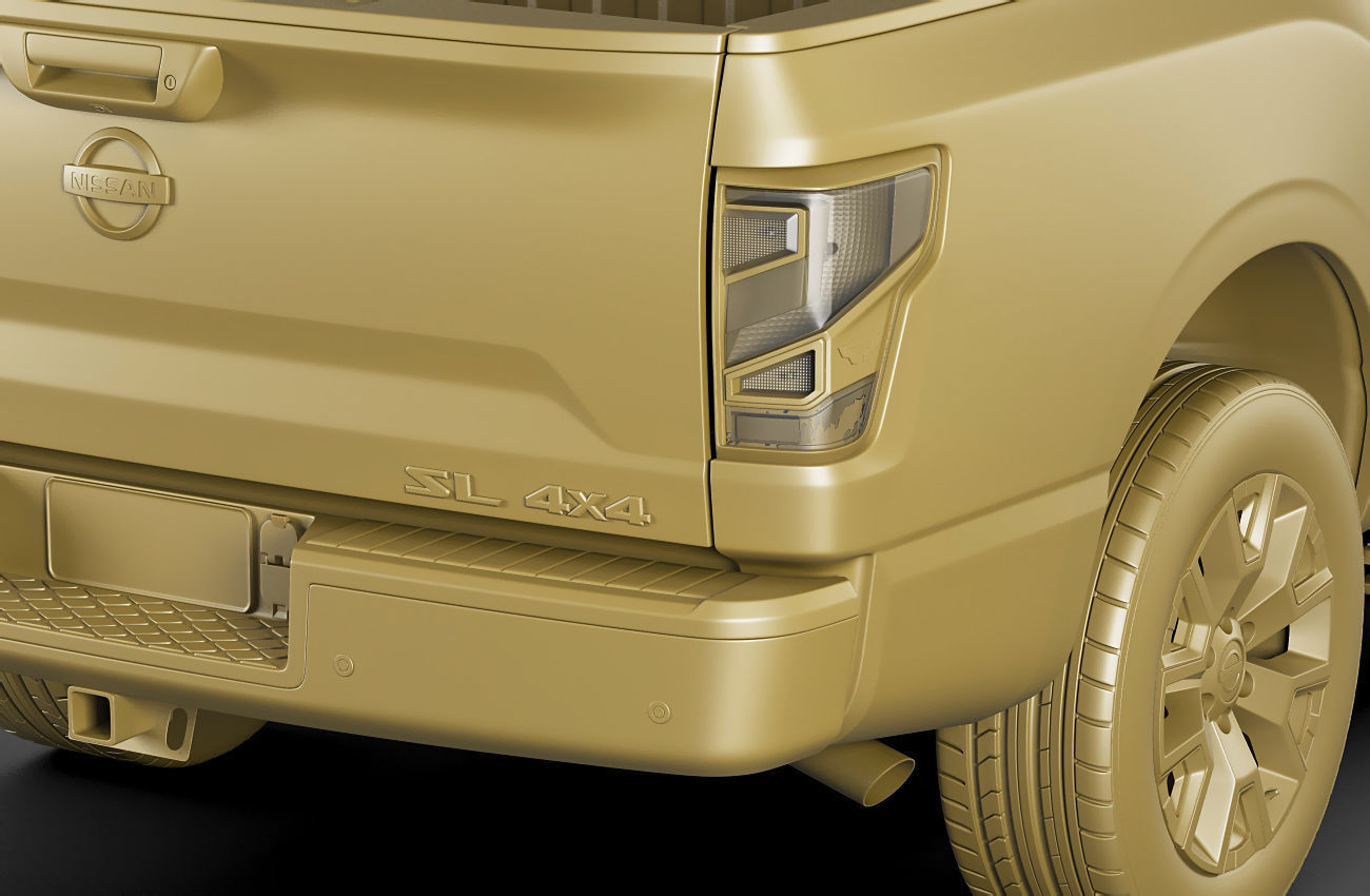 Nissan Titan 2020 3D model_22