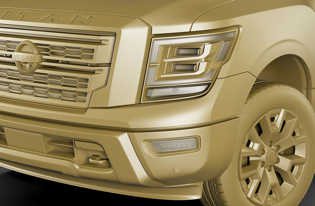 Nissan Titan 2020 3D model_21
