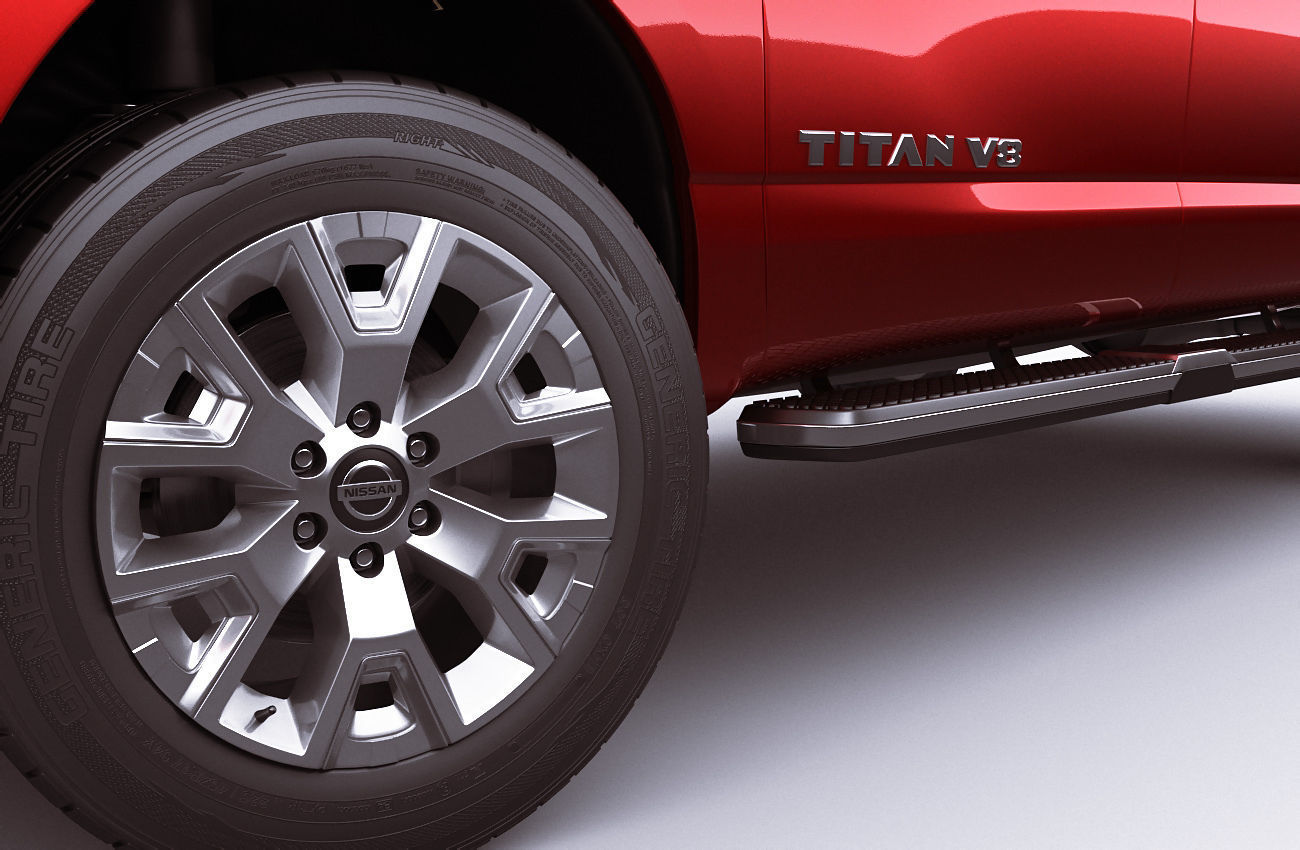 Nissan Titan 2020 3D model_11