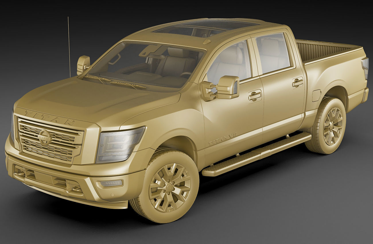 Nissan Titan 2020 3D model_19