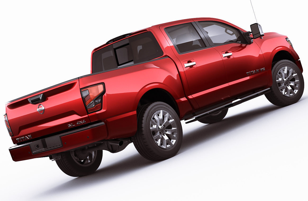 Nissan Titan 2020 3D model_10