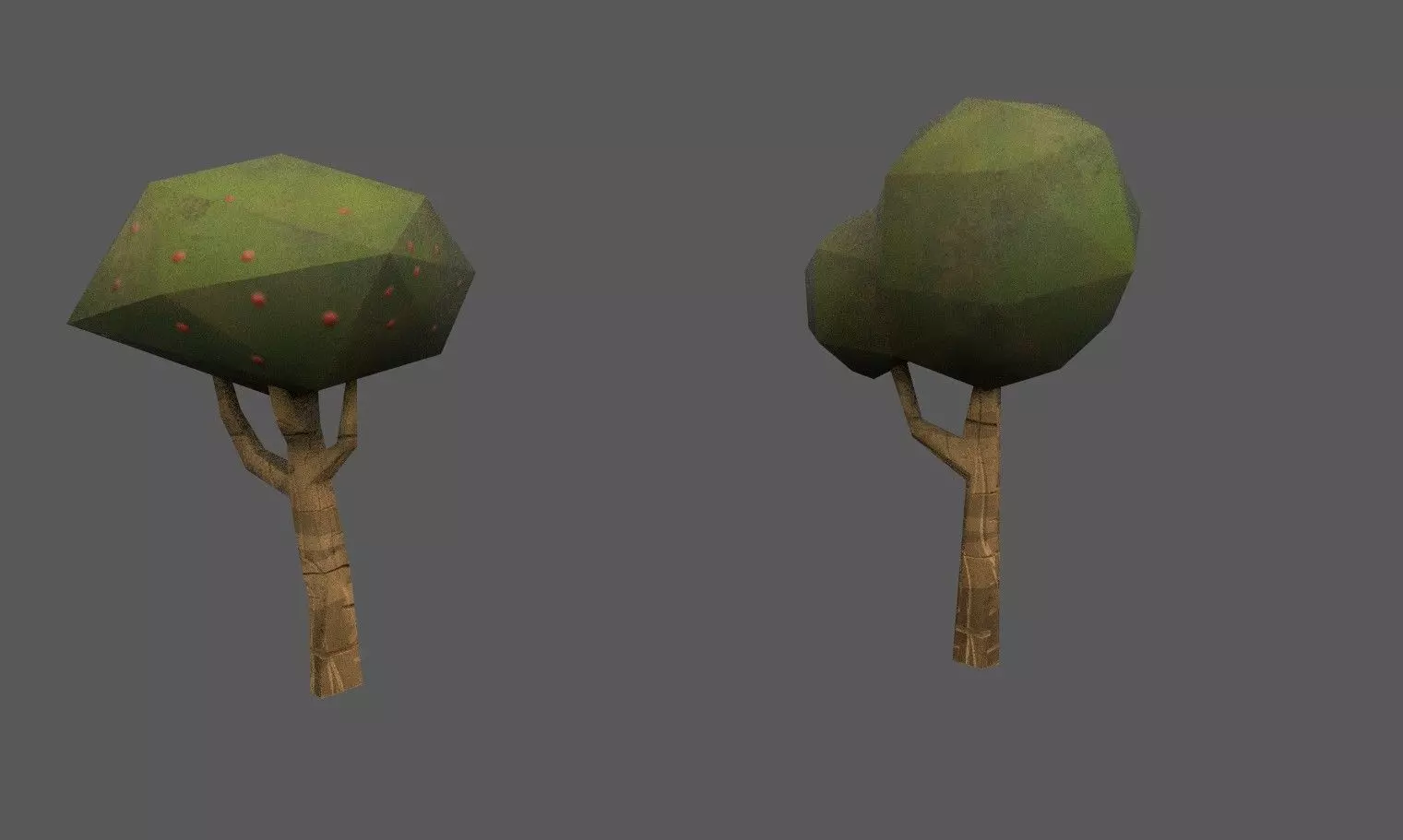 3D model LOW POLY SMALL TREE PACK 8 assets VR / AR / low-poly | CGTrader