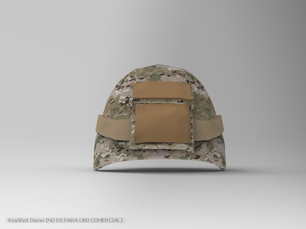KEVLAR HELMET MILITARY ARMY  3D model_4