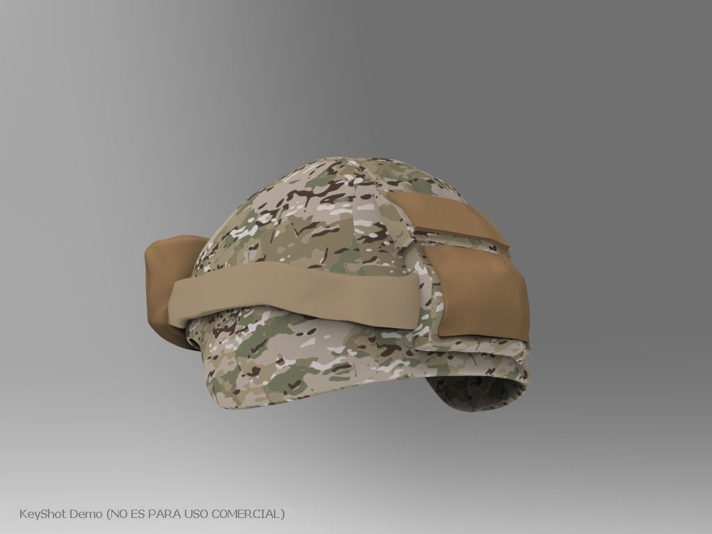 KEVLAR HELMET MILITARY ARMY  3D model_3