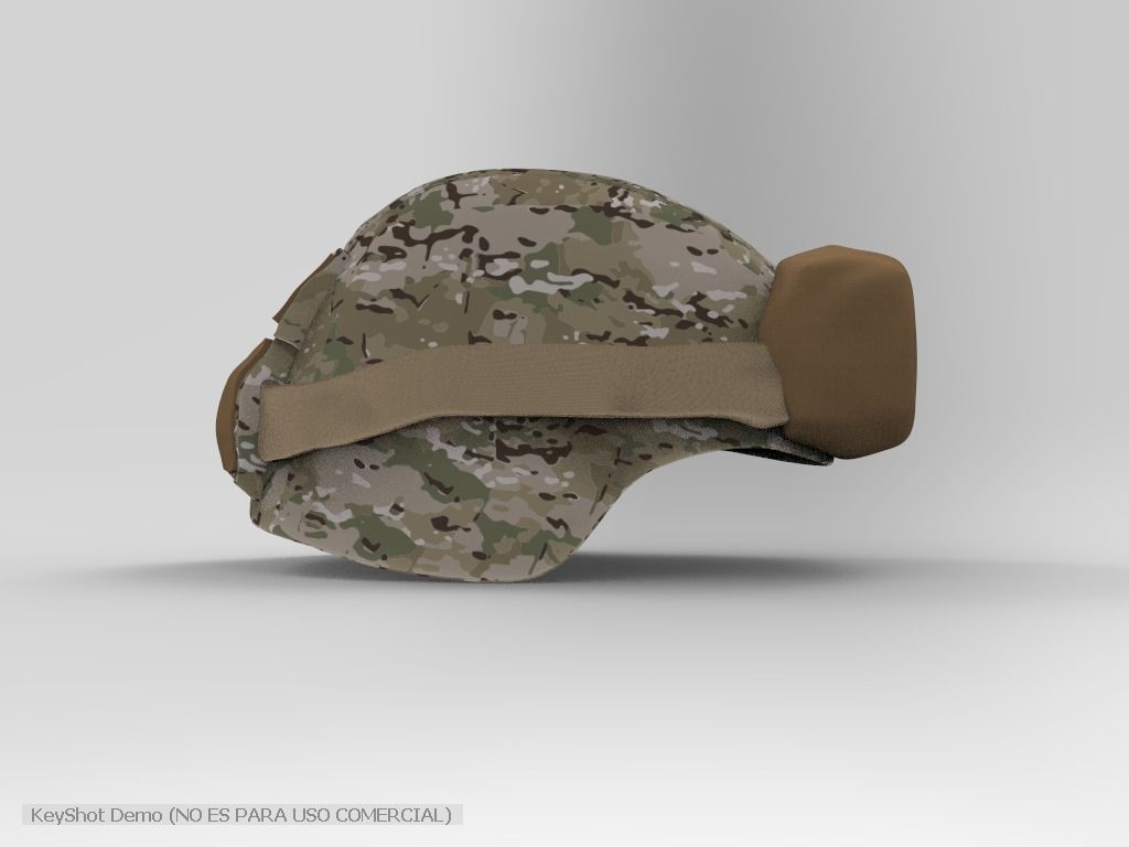 KEVLAR HELMET MILITARY ARMY  3D model_6