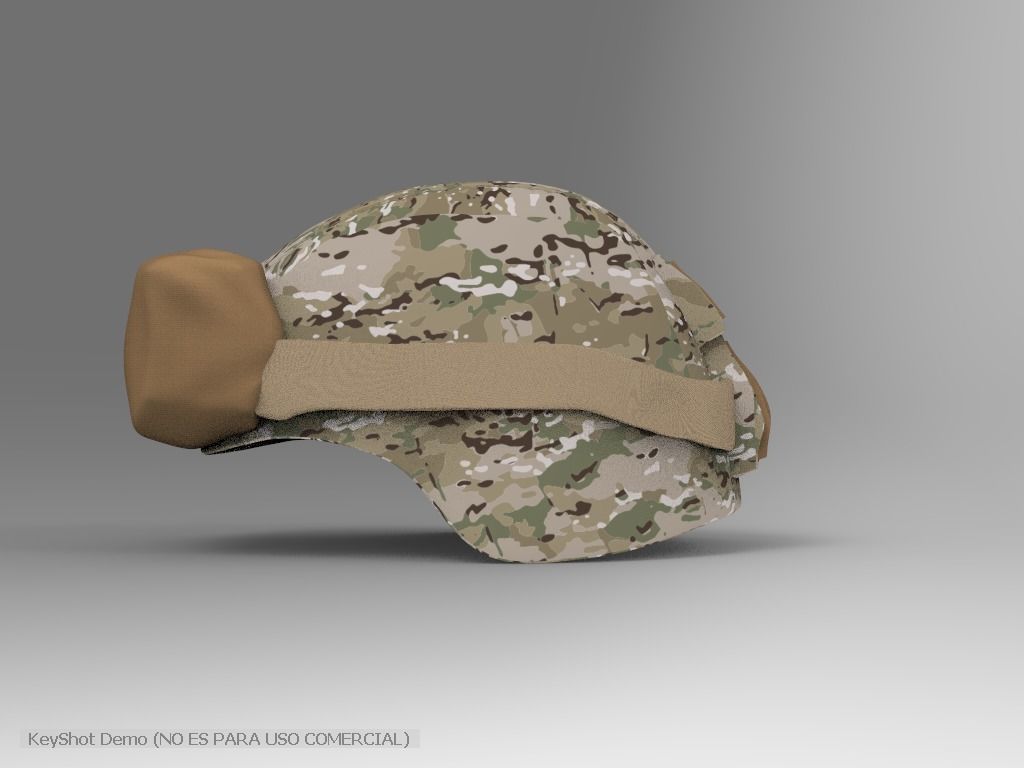 KEVLAR HELMET MILITARY ARMY  3D model_2