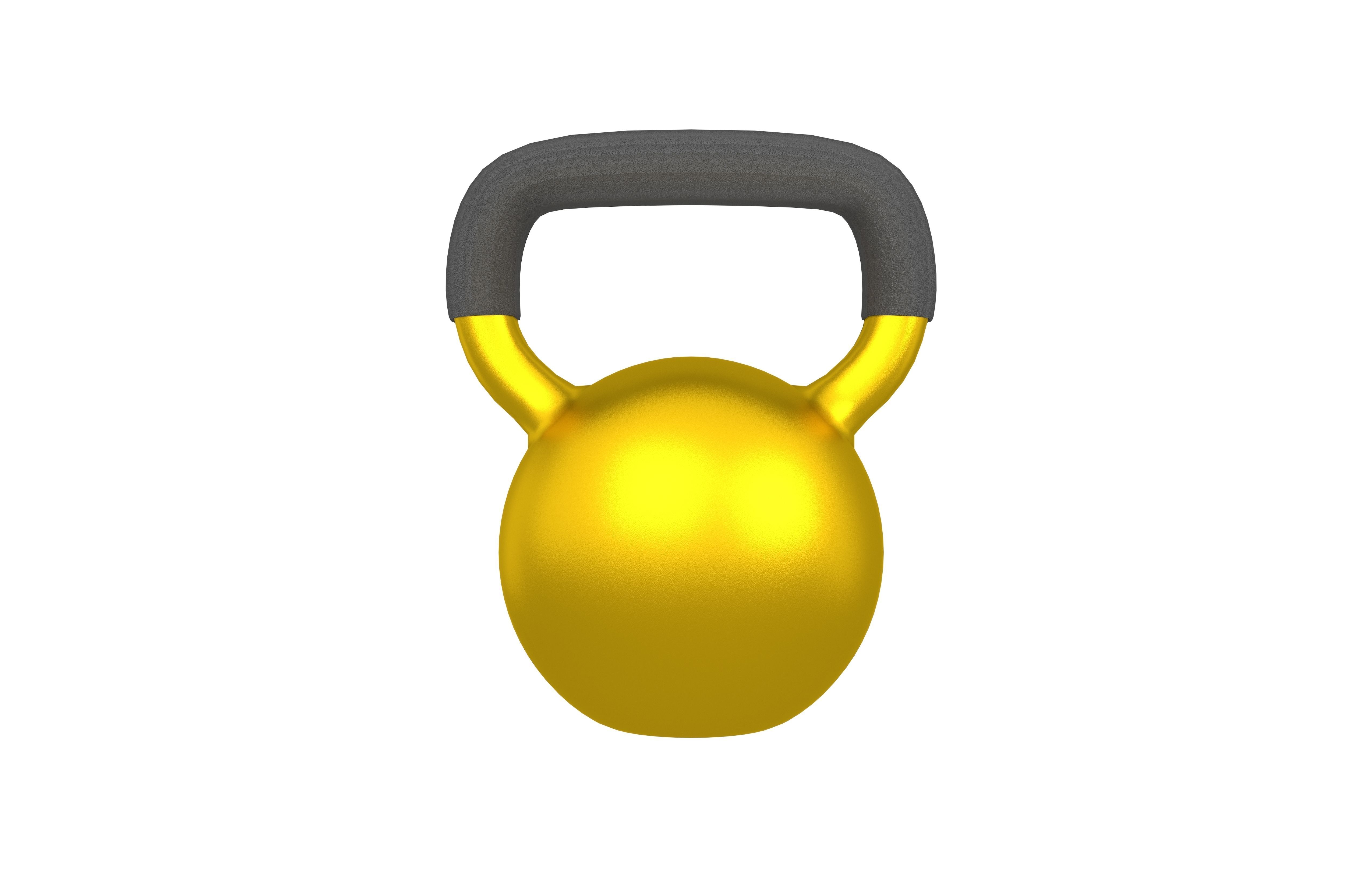 Gym Kettlebell v2 004 Low-poly 3D model_1