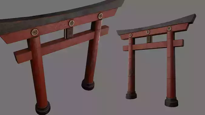 Japanese Gate Torii 3D model