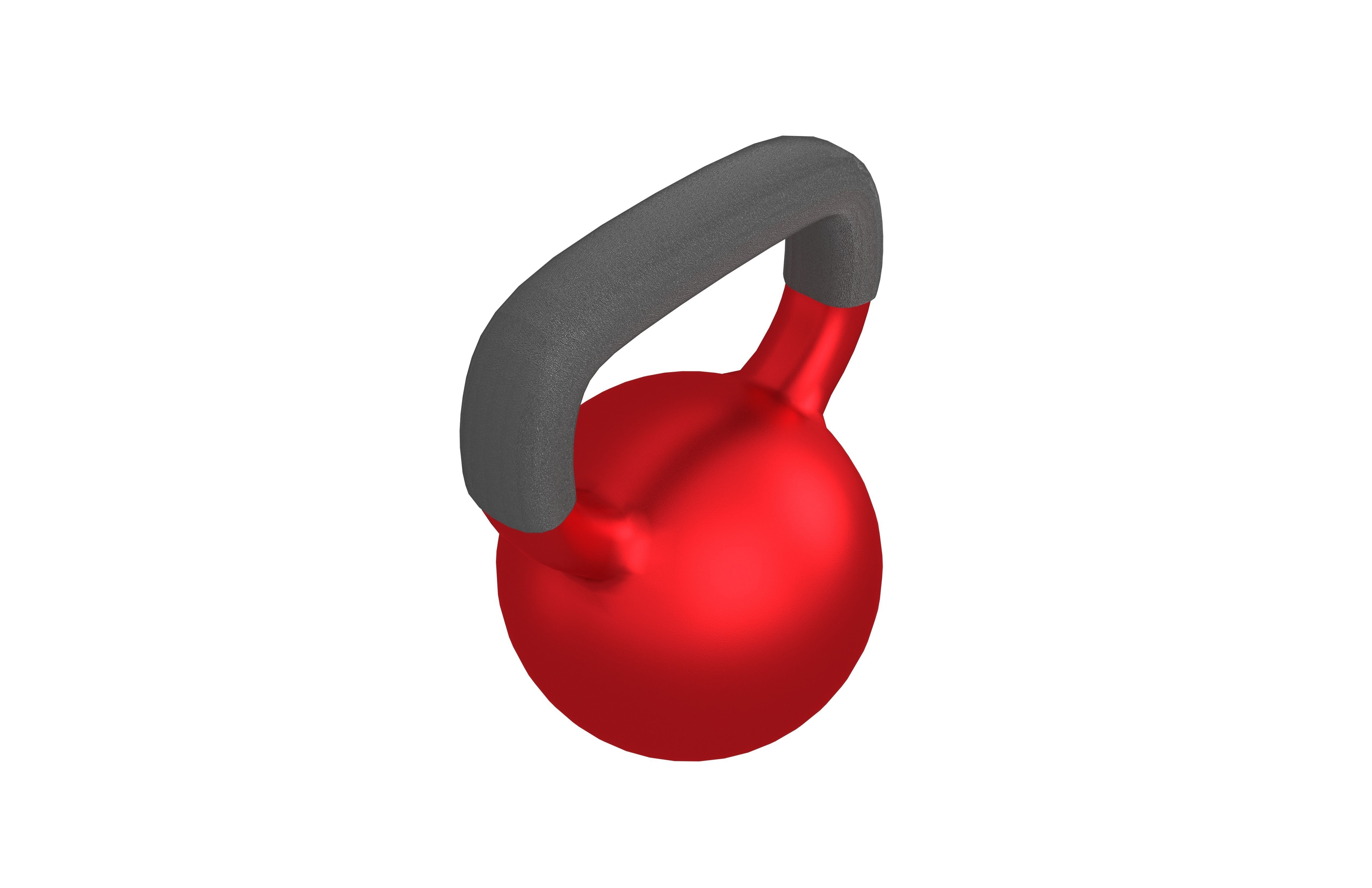 Gym Kettlebell v2 008 Low-poly 3D model_3