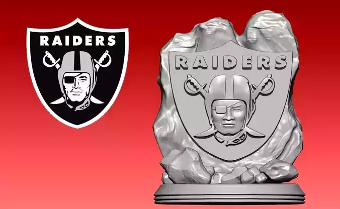 Statue Raiders - American football - NFL 3D print model