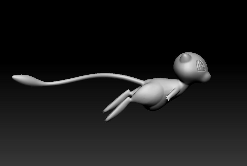 Pokemon Mew Mewtwo Mega Evolution 3D print model_23