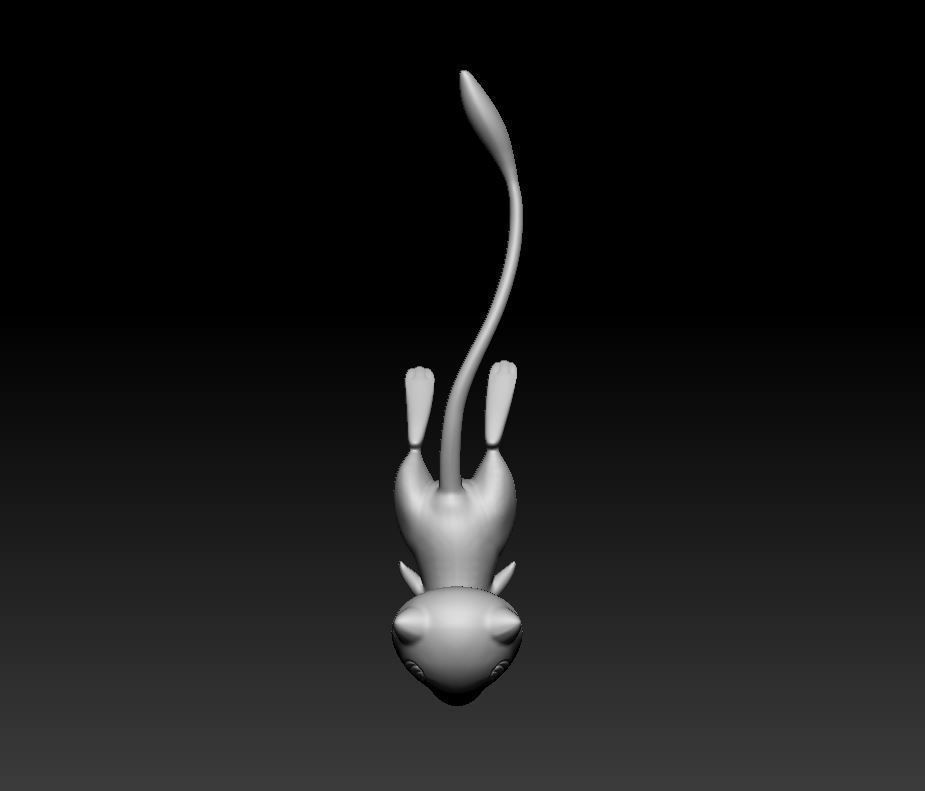 Pokemon Mew Mewtwo Mega Evolution 3D print model_24