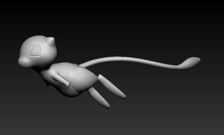 Pokemon Mew Mewtwo Mega Evolution 3D print model_3