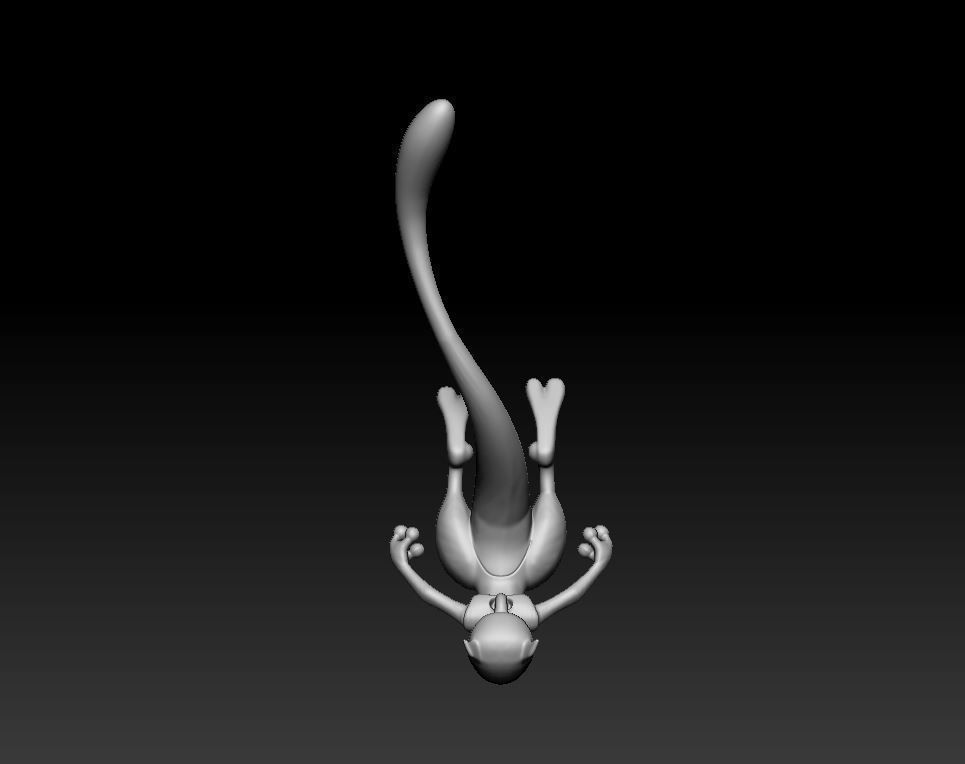 Pokemon Mew Mewtwo Mega Evolution 3D print model_12