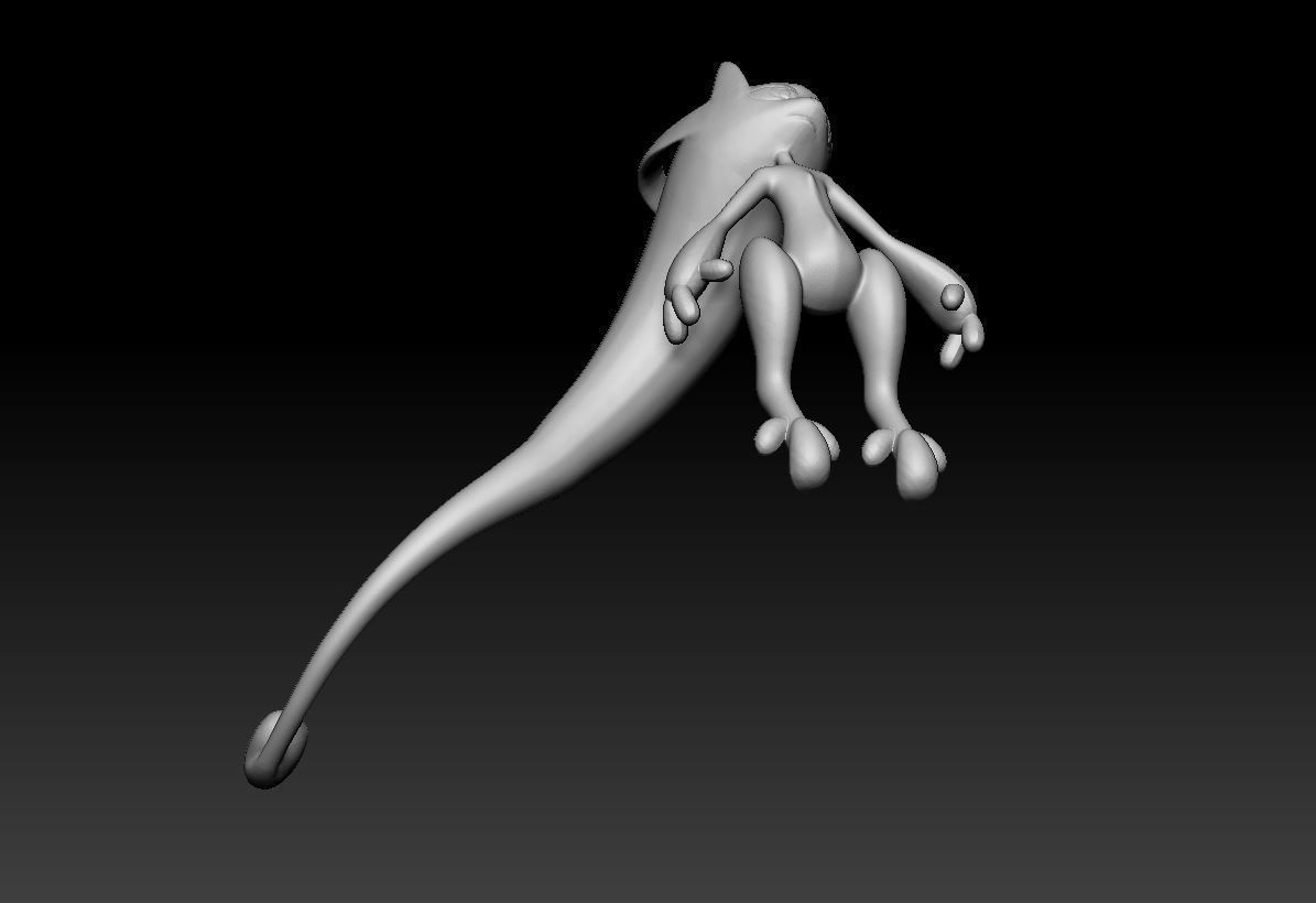 Pokemon Mew Mewtwo Mega Evolution 3D print model_18