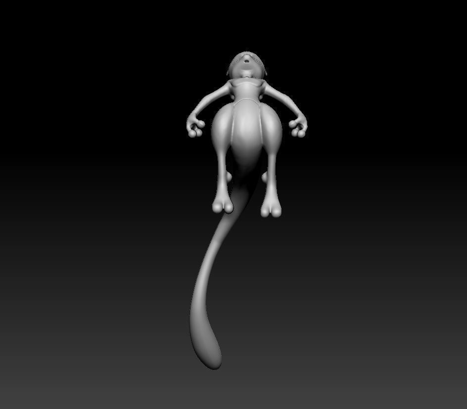Pokemon Mew Mewtwo Mega Evolution 3D print model_10