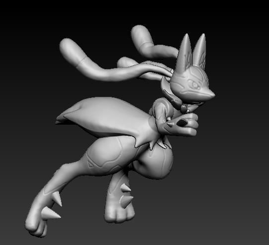 Pokemon Lucario Mega Evolution 3D print model_5