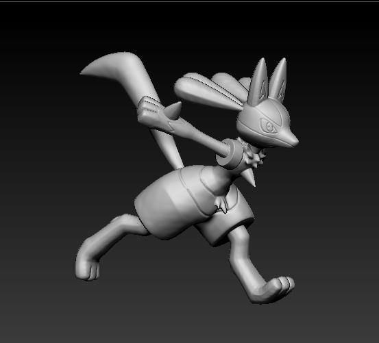 Pokemon Lucario Mega Evolution 3D print model_4