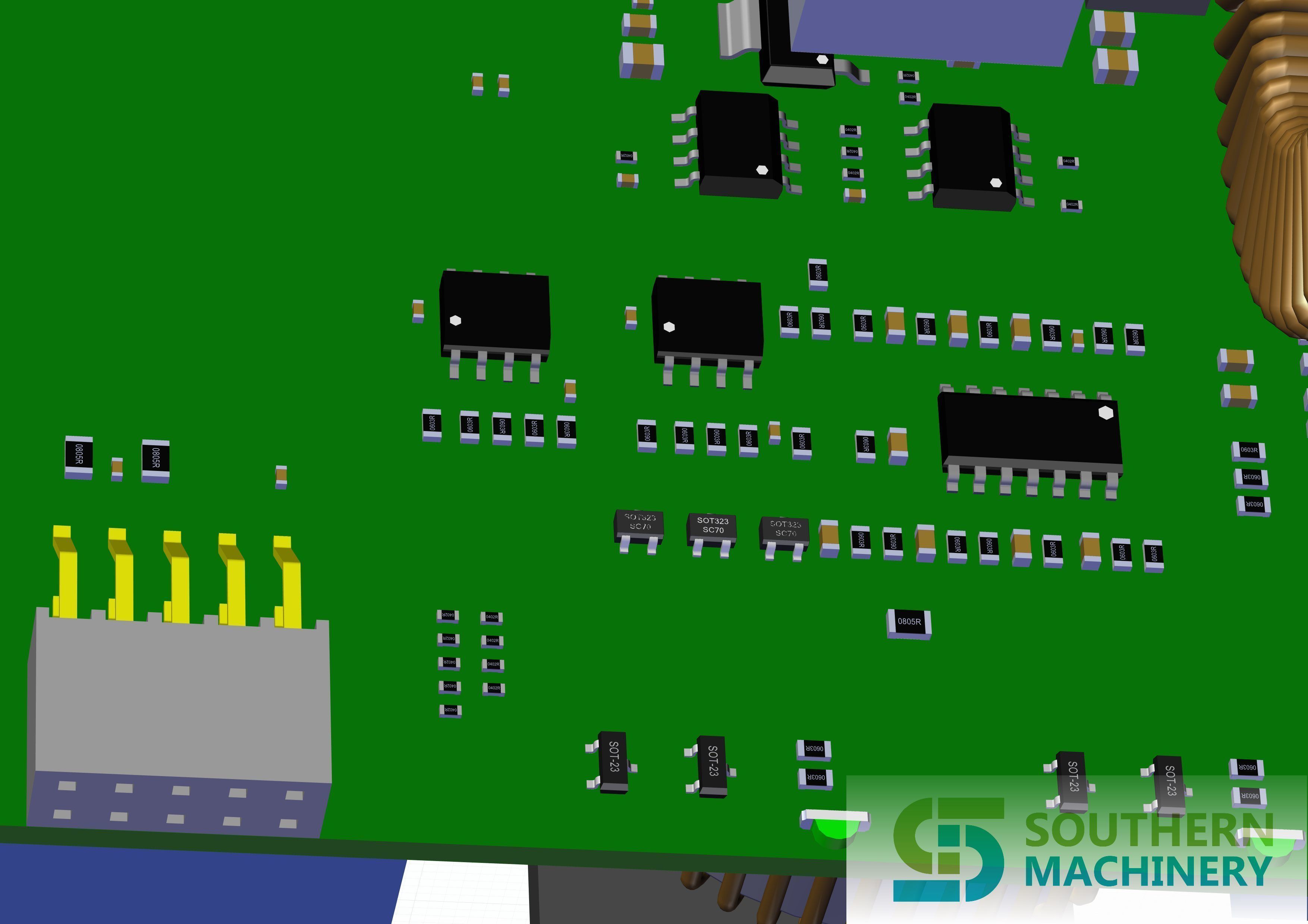 LED lighting driver PCB assembly machine manufacturing 3D model_8