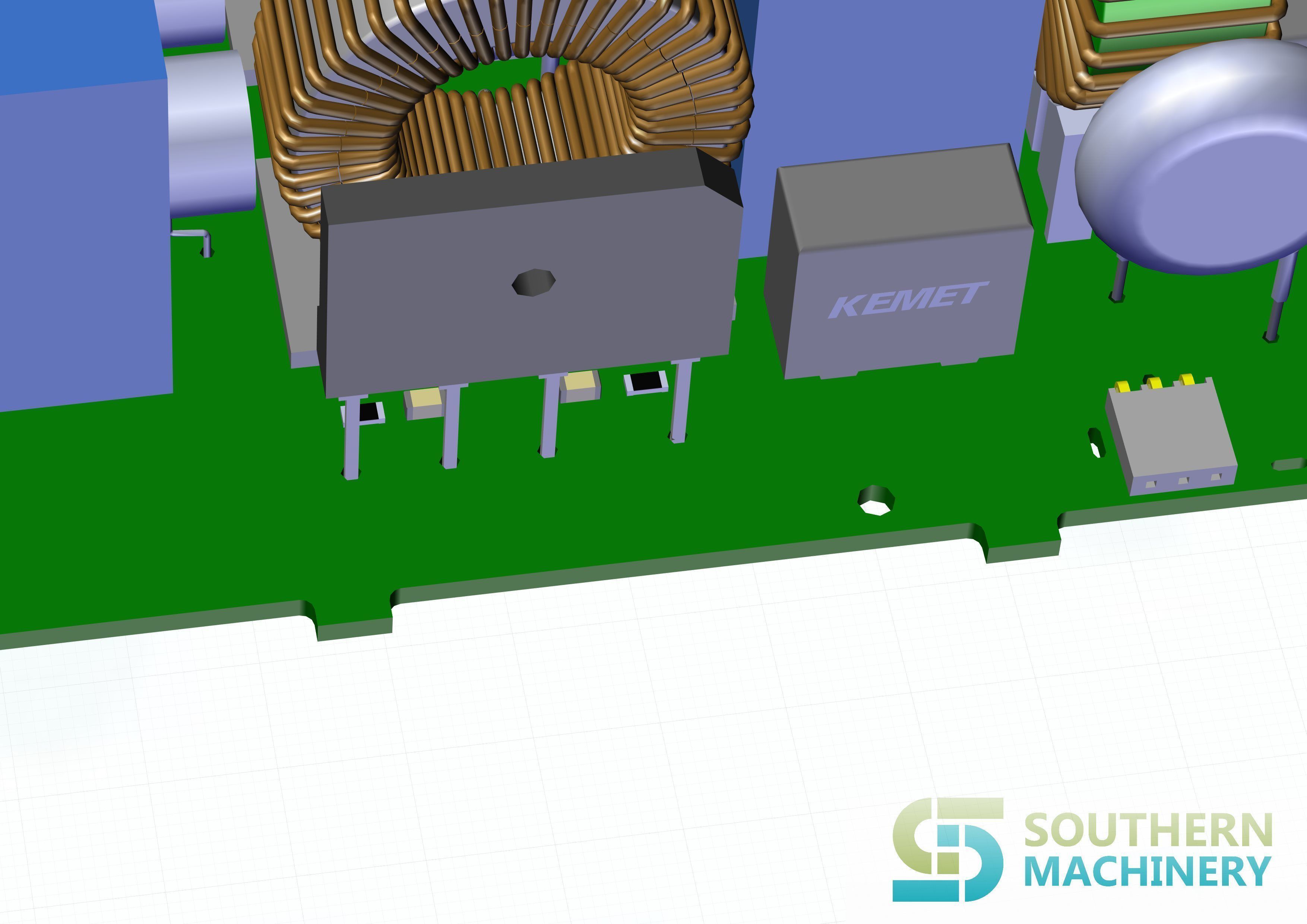 LED lighting driver PCB assembly machine manufacturing 3D model_15