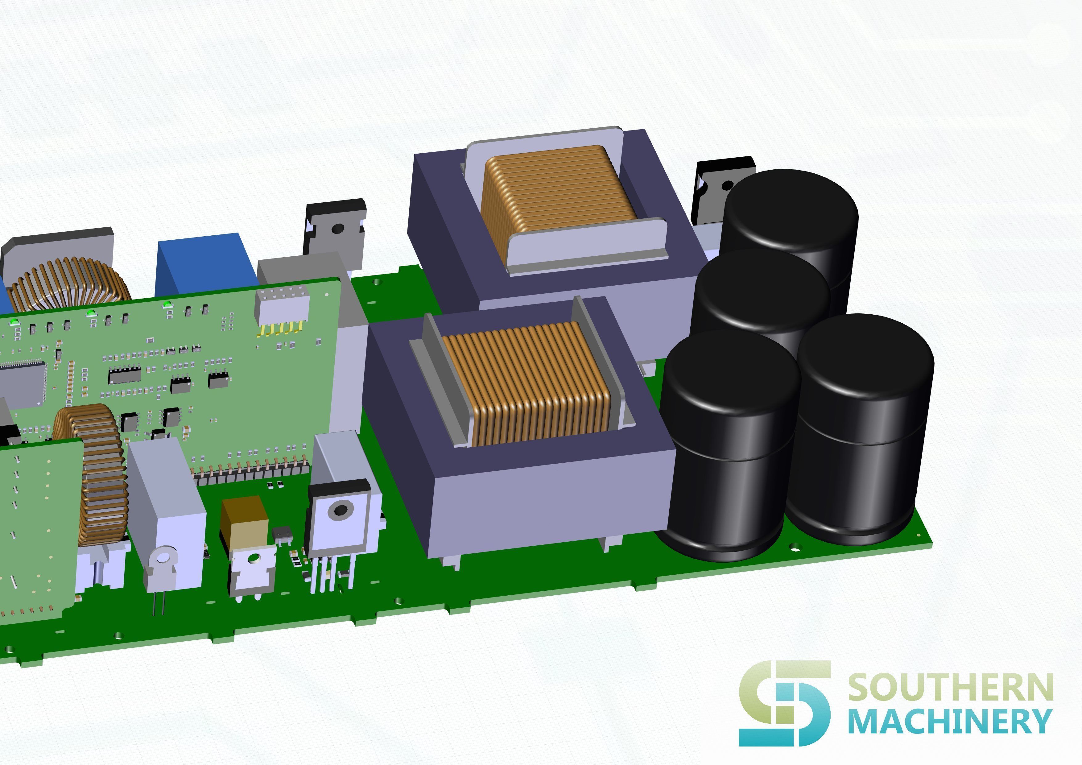 LED lighting driver PCB assembly machine manufacturing 3D model_5