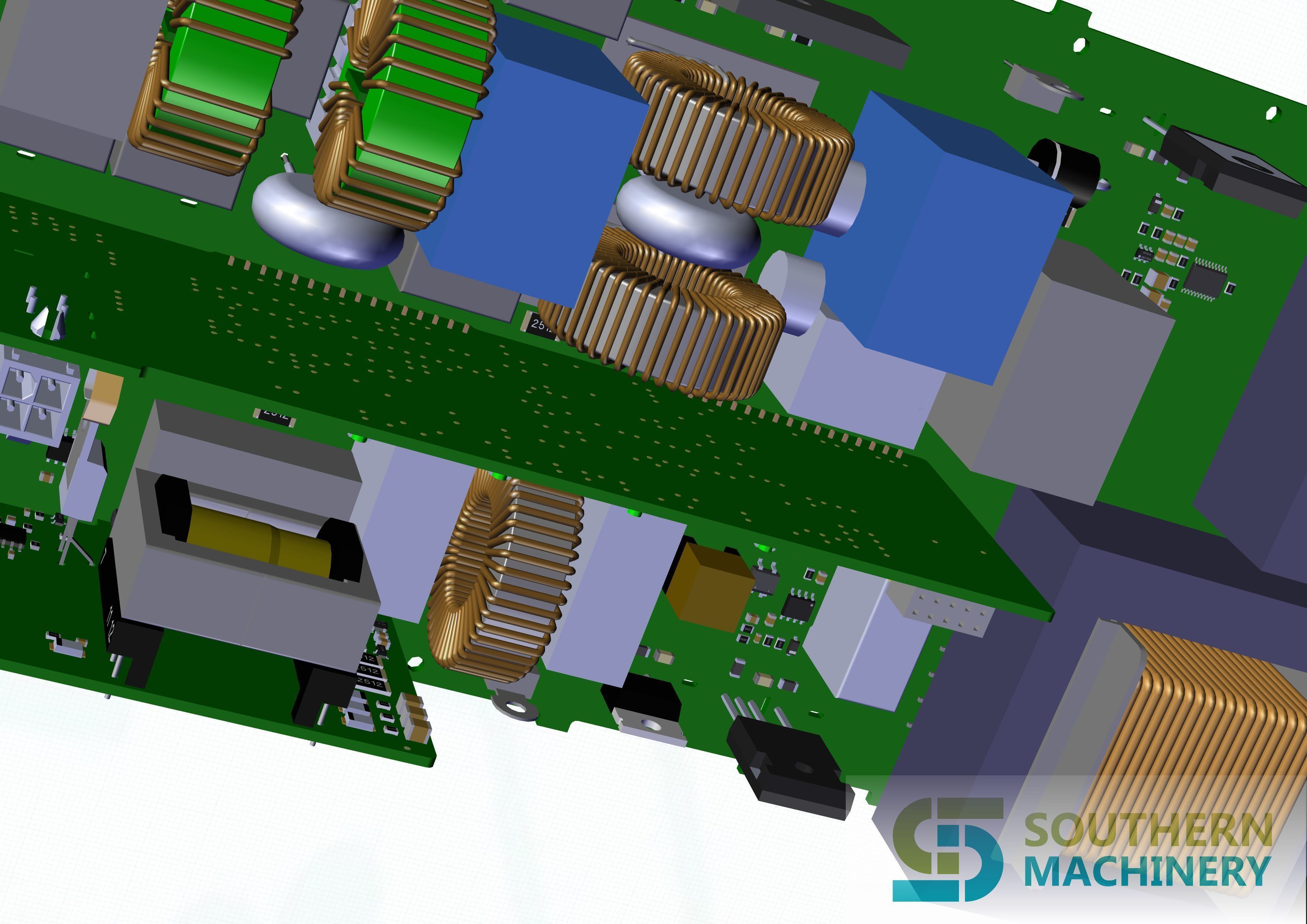 LED lighting driver PCB assembly machine manufacturing 3D model_18