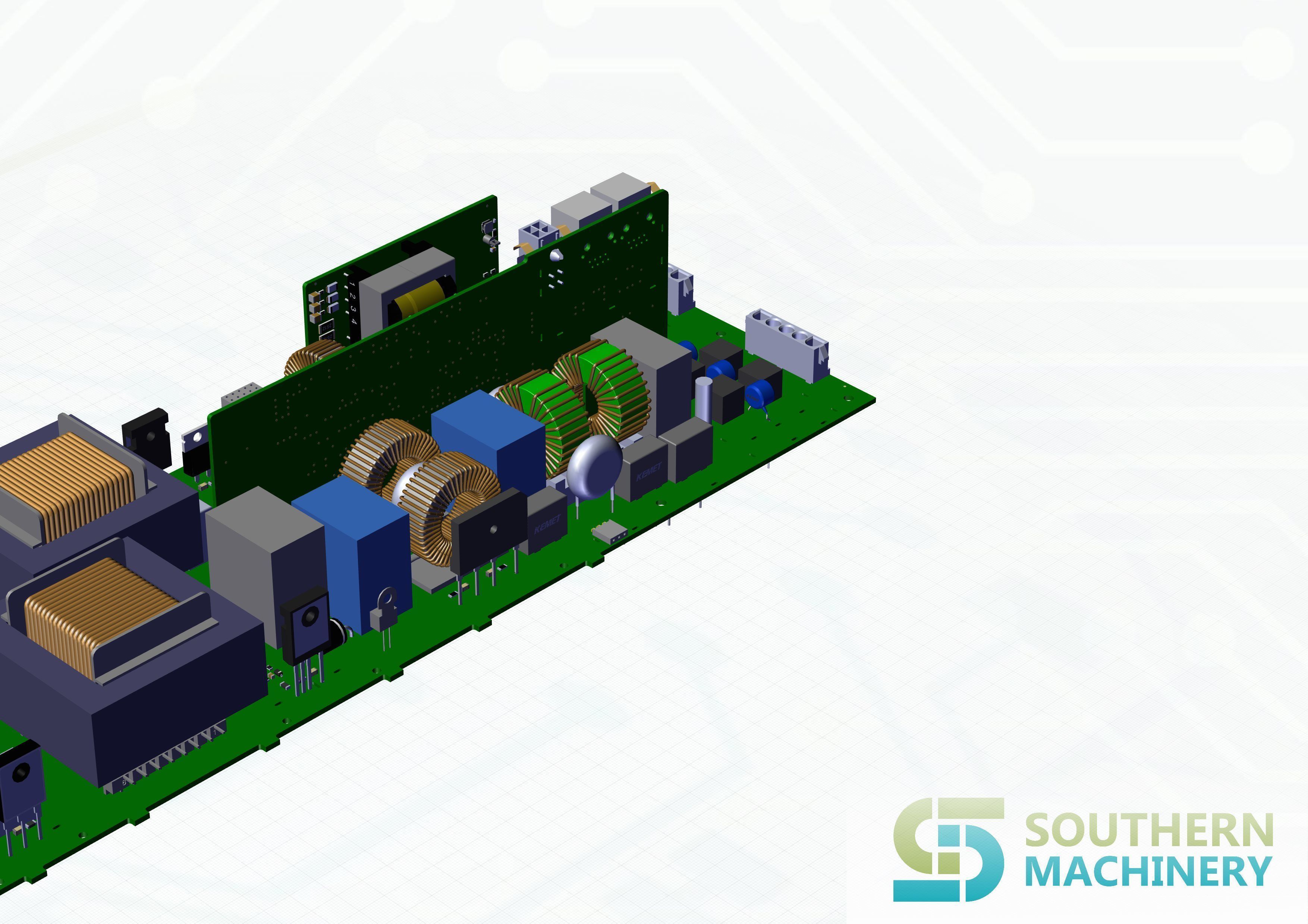LED lighting driver PCB assembly machine manufacturing 3D model_11