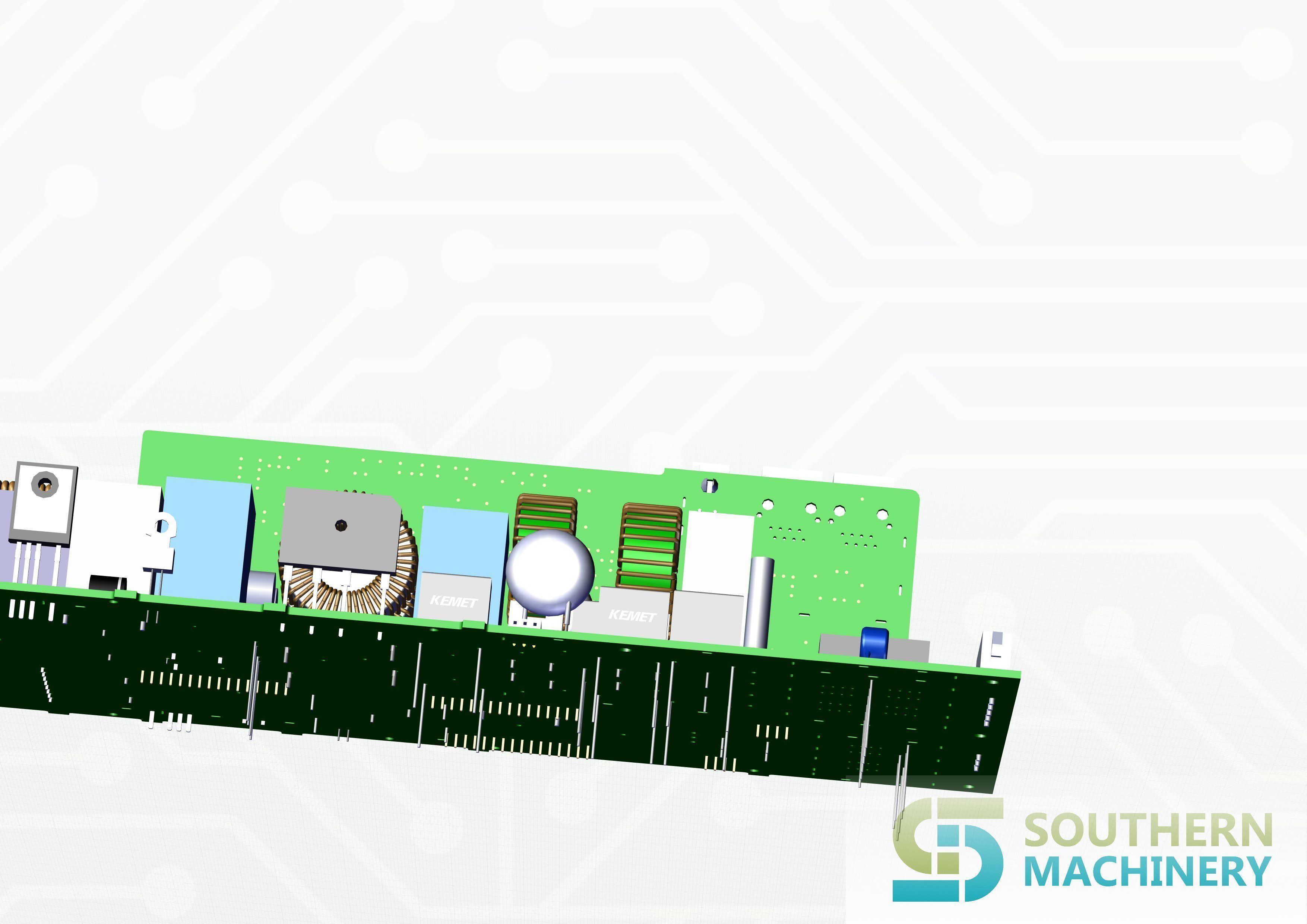 LED lighting driver PCB assembly machine manufacturing 3D model_14