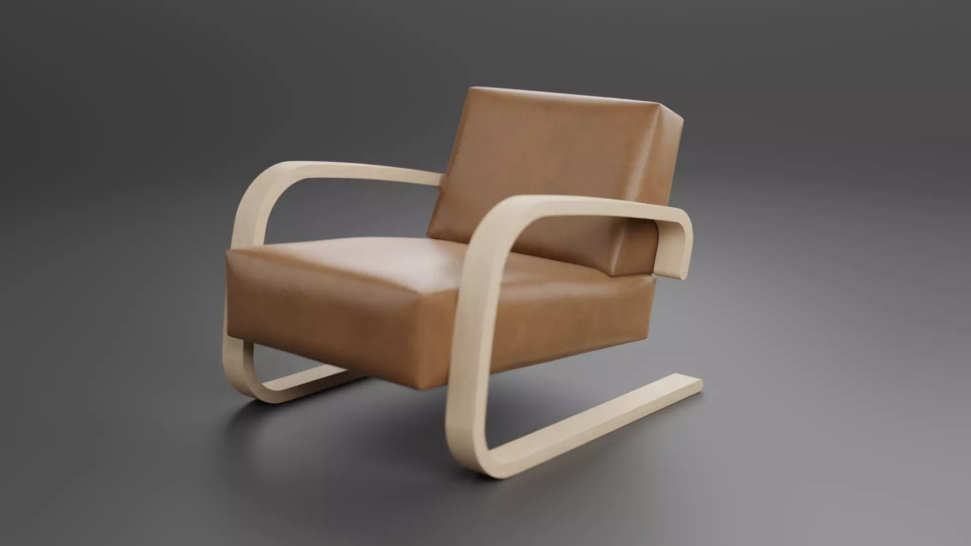 Aalto Armchair 400 3D model_0