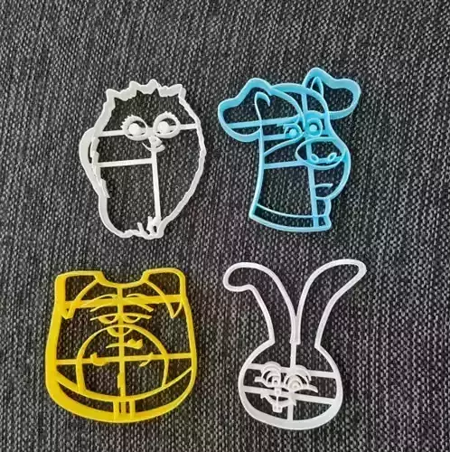 Secret Life Of Pets Cookie Cutters x 4