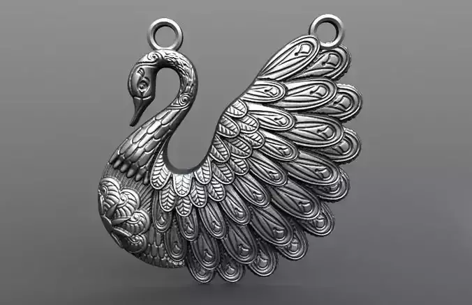 swan pendant 