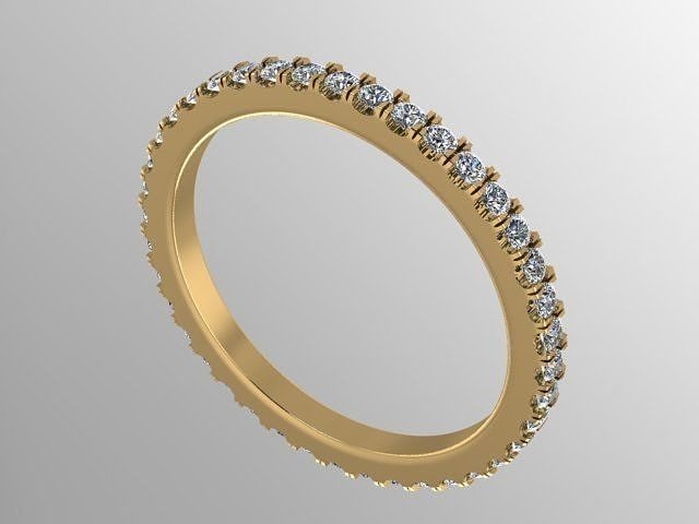 French Set Eternity Band 3D print model