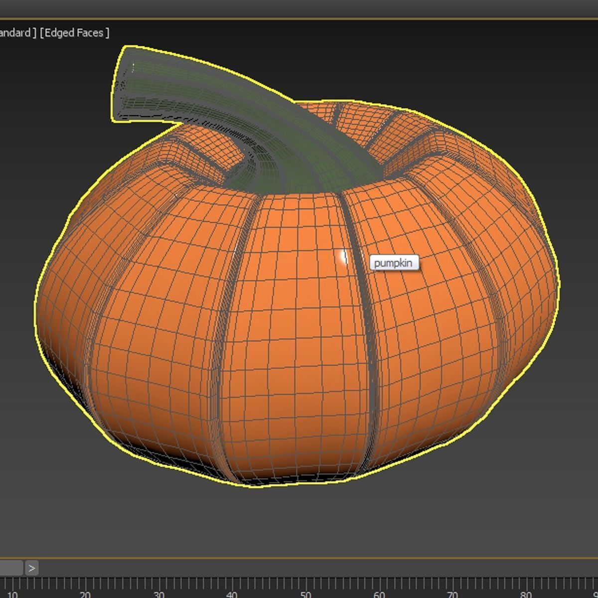 pumpkin plastic Free 3D model_4