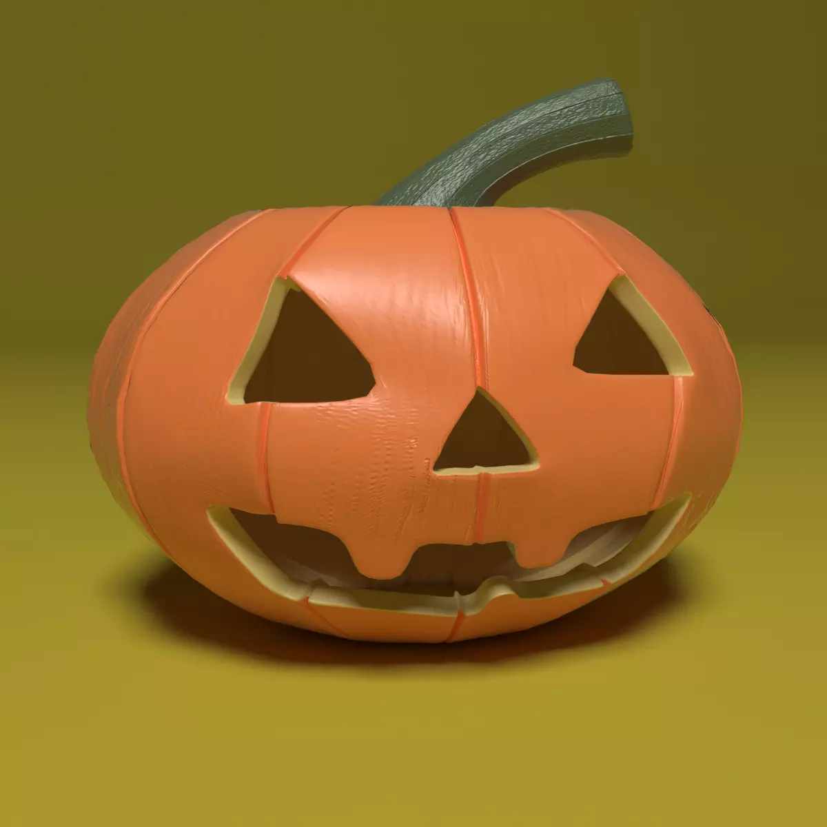 pumpkin plastic Free 3D model_0