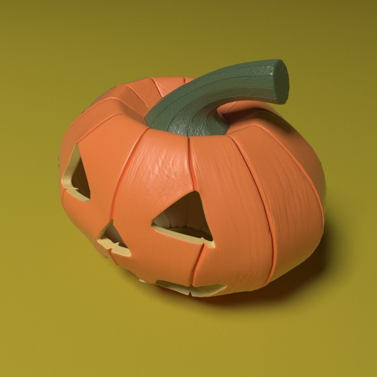 pumpkin plastic Free 3D model_1