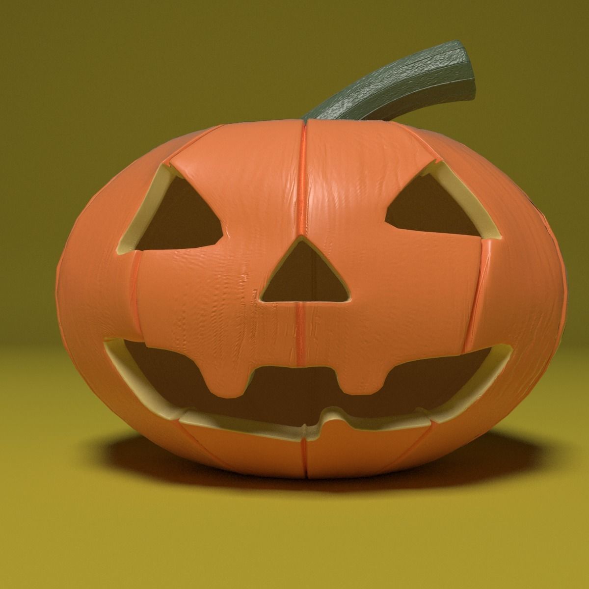 pumpkin plastic Free 3D model_2