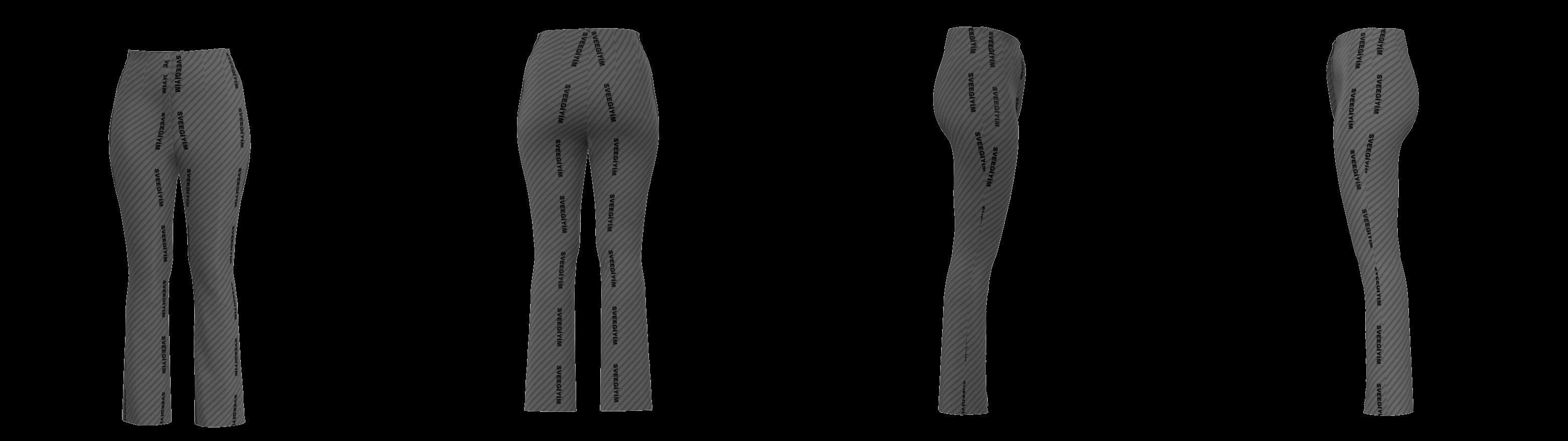 YUKSEK BEL PANTOLON 3D model_1