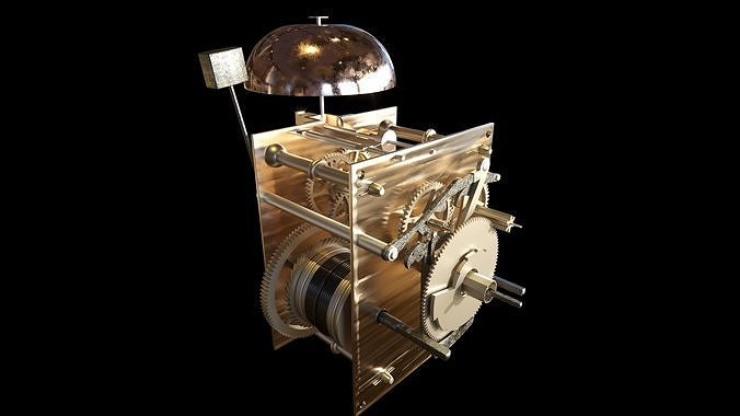 Striking Clock Mechanism 3D model