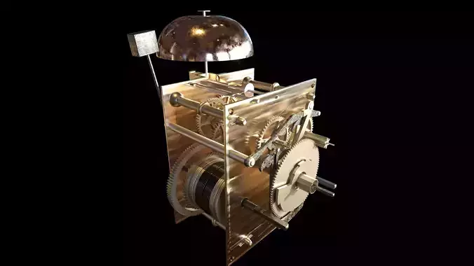 Striking Clock Mechanism 3D model