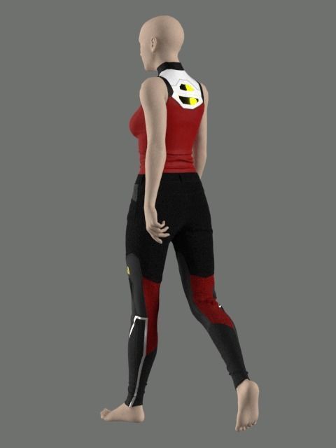 Sci-Fi Jacket with Pants - 52 Marvelous Designer and Clo3D 3D model_15